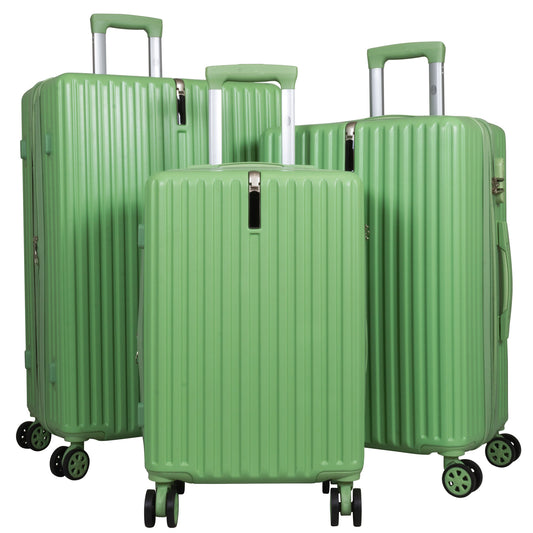 Set di valigie ABS 3 pezzi Portofino verde