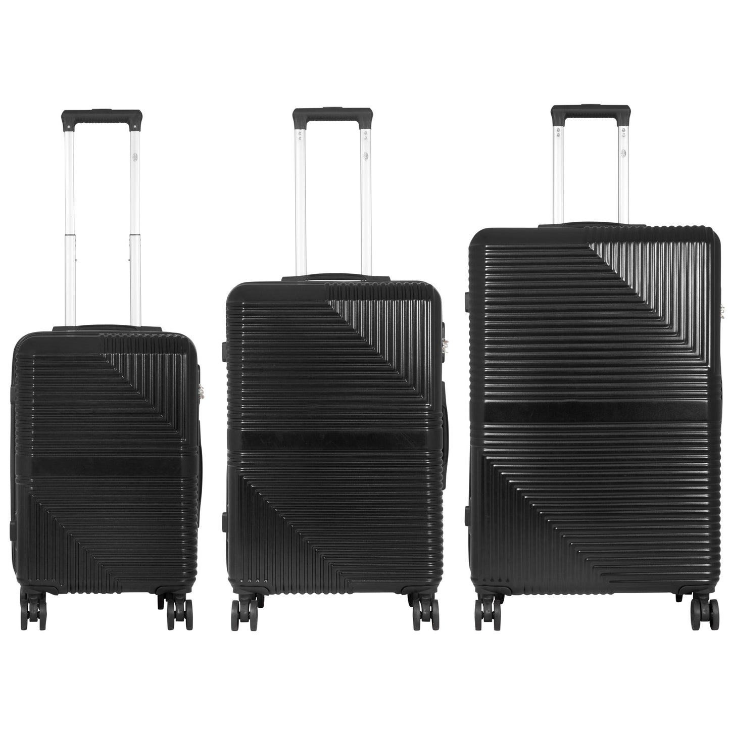 Set di valigie ABS 3 pezzi Barcelona nero