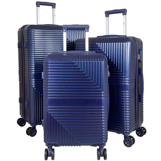 Set de maletas ABS de 3 piezas Barcelona azul