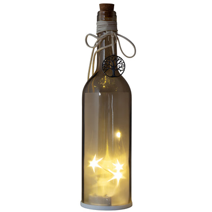 Botella LED decorativa con temporizador de 30 cm