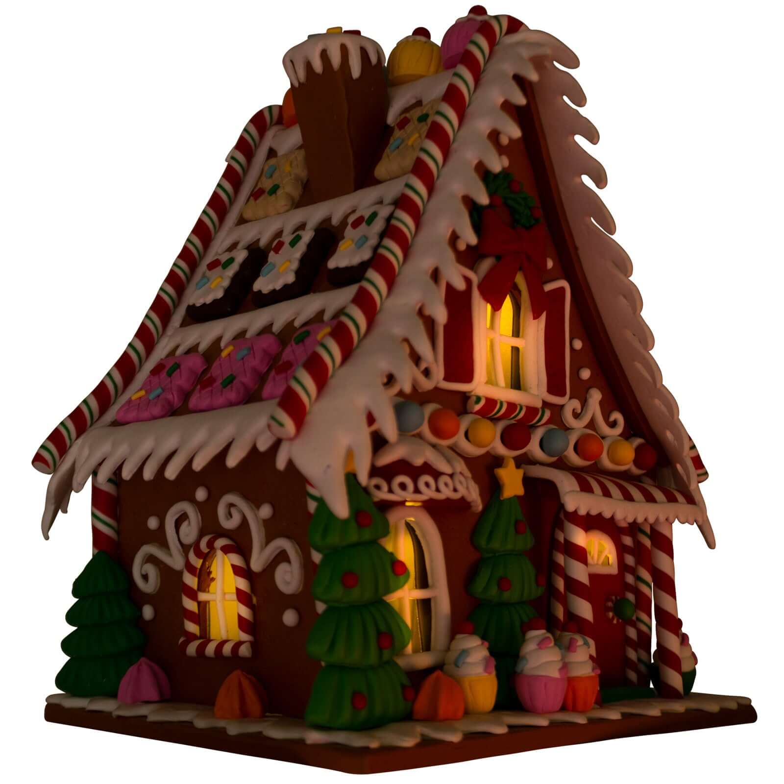 LED Lebkuchenhaus 26x21cm