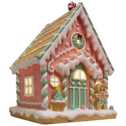 LED gingerbread house 25x19cm